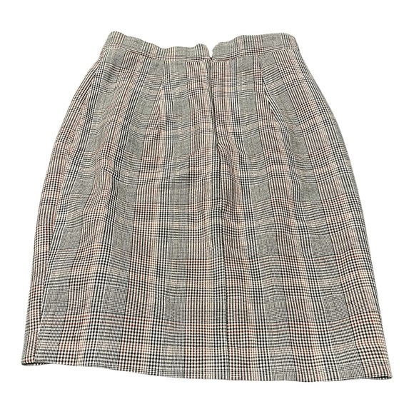 H&M Plaid Button Front Pencil Skirt | Size 2 | Classic Check Print - Picture 2 of 6
